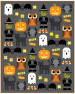 Happy Halloween Charcoal Background Kit - Includes Binding & Pattern