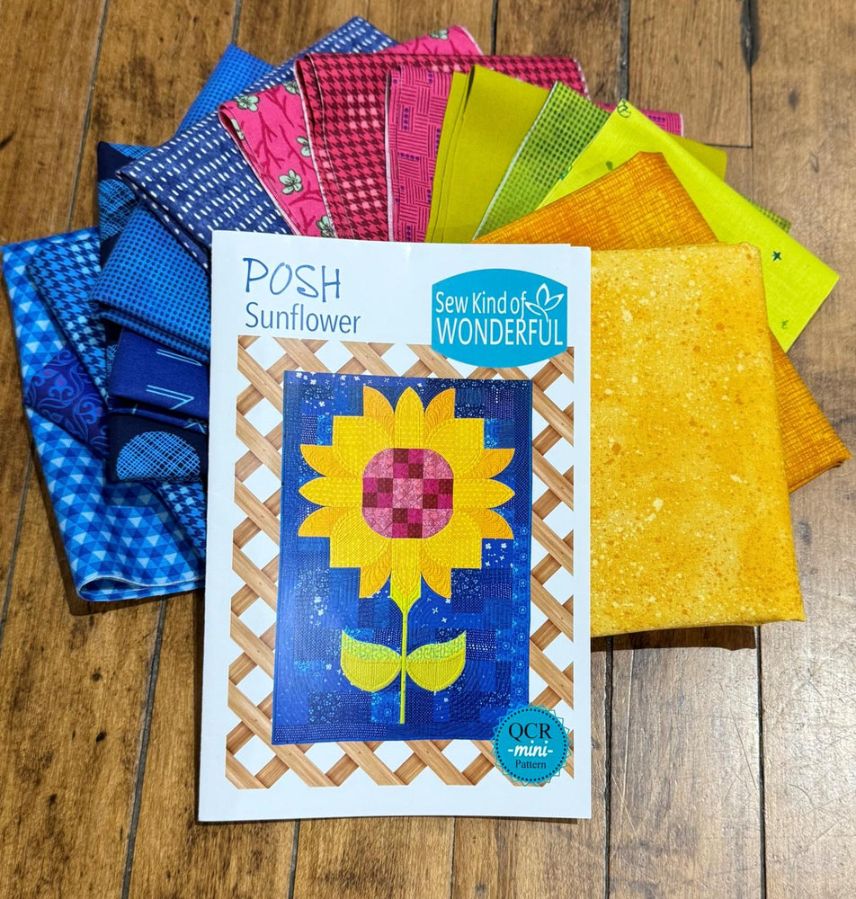 Posh Sunflower Kit - Includes Binding & Pattern